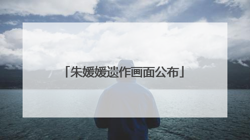 朱媛媛遗作画面公布